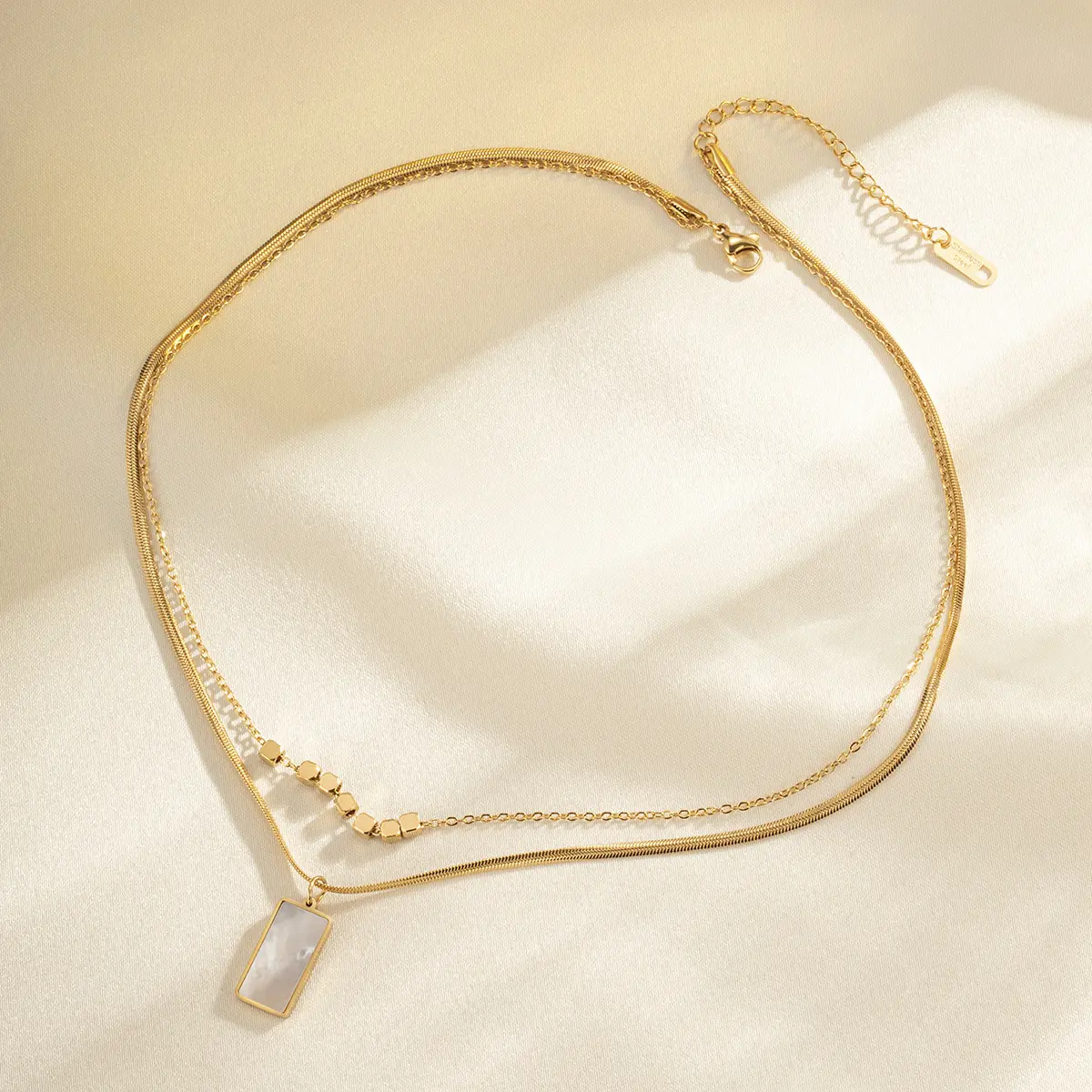 Rectance Double Layer Necklace - FY0222